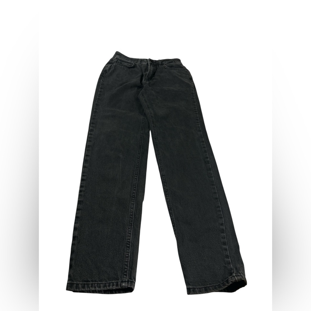 BDG Urban‎ Outfitters Black Mom High Rise Jeans Size 25 Vintage Wash Charcoal
